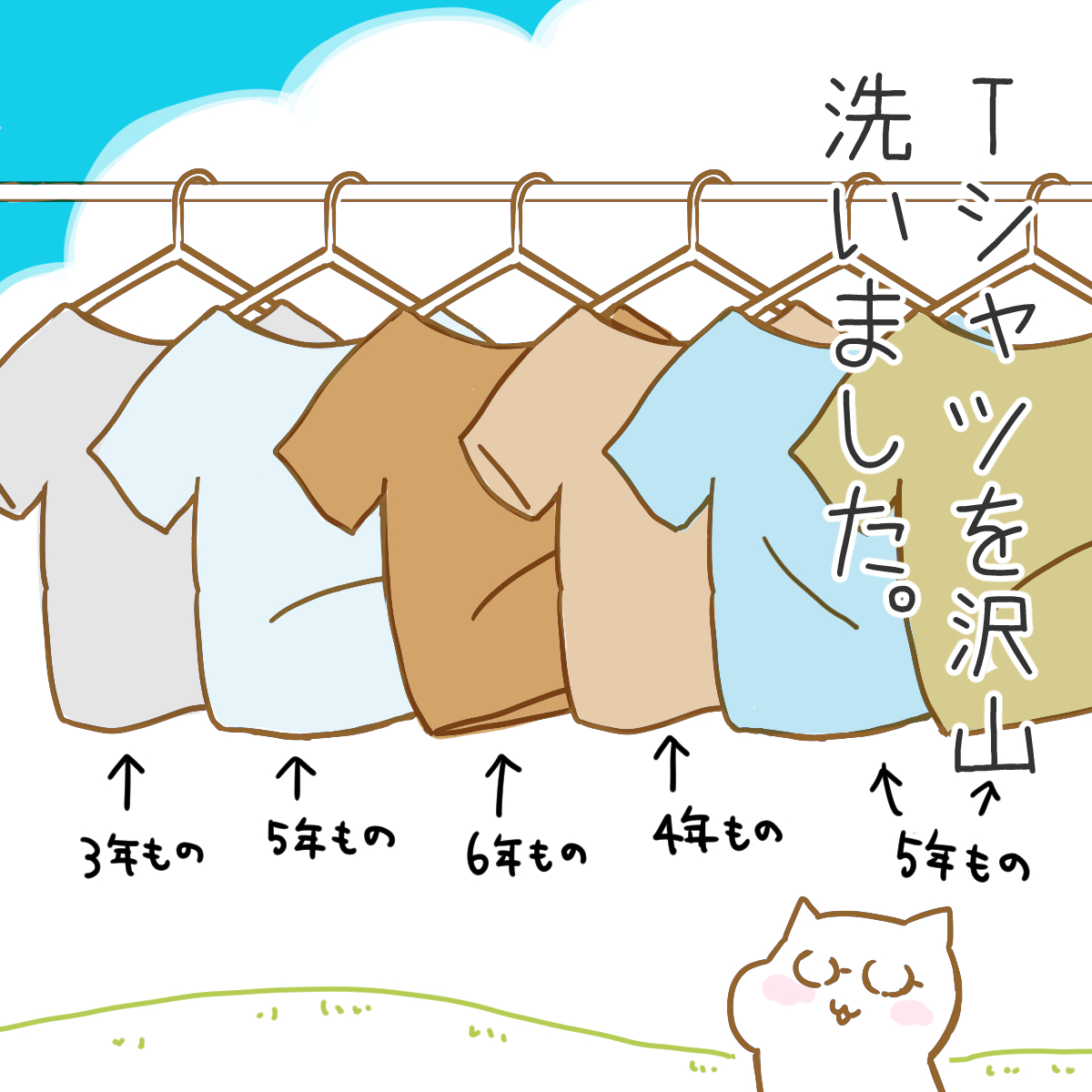 Tシャツの発掘＆洗濯をしました