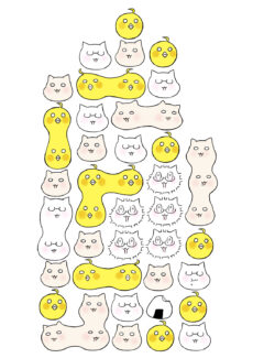 かぴぐらしスマホカバーイラスト